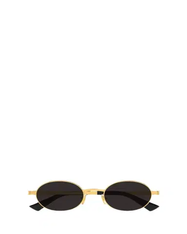 Bottega Veneta Bv1470S Golden Metal Oval Sunglasses | Thumbnail 1 Bottega Veneta Bv1470S Golden Metal Oval Sunglasses | Thumbnail 1