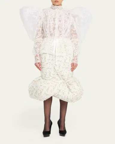 Marc Jacobs Runway Floral Print Padded Bubble Hem Skirt | Thumbnail 2