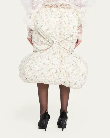Marc Jacobs Runway Floral Print Padded Bubble Hem Skirt | Thumbnail 3