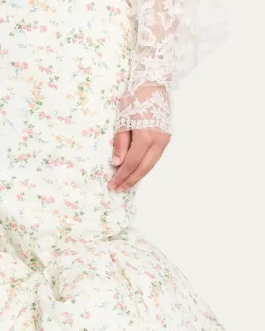 Marc Jacobs Runway Floral Print Padded Bubble Hem Skirt | Thumbnail 5