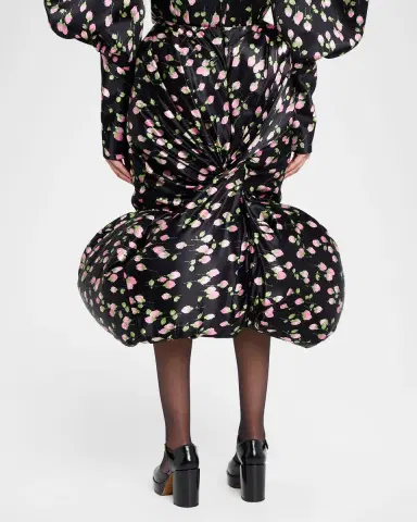 Marc Jacobs Runway Rose Print Satin Bubble Hem Skirt | Thumbnail 7 Marc Jacobs Runway Rose Print Satin Bubble Hem Skirt | Thumbnail 7