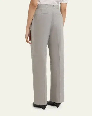 Jil Sander Pleated Cotton Straight-Leg Pants | Thumbnail 8