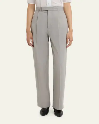 Jil Sander Pleated Cotton Straight-Leg Pants | Thumbnail 9