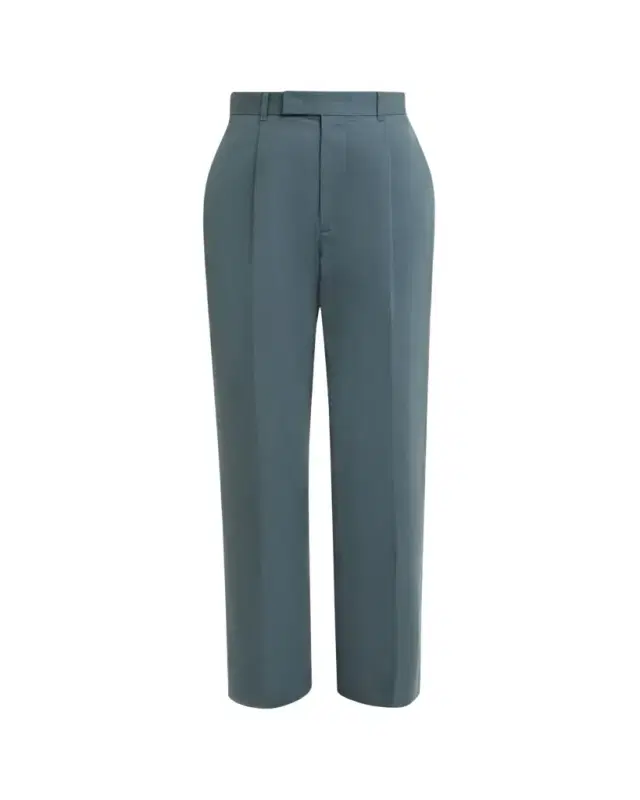 Jil Sander Pleated Cotton Straight-Leg Pants
