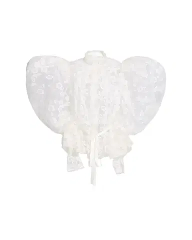 Marc Jacobs Runway Draped Puff-Sleeve Lace Top | Thumbnail 1 Marc Jacobs Runway Draped Puff-Sleeve Lace Top | Thumbnail 1