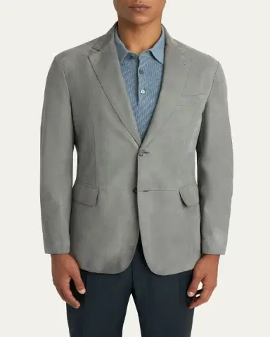 Brioni Men's Monti Nubuck Leather Single-Breasted Blazer | Thumbnail 4 Brioni Men's Monti Nubuck Leather Single-Breasted Blazer | Thumbnail 4