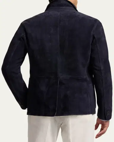 Ralph Lauren Purple Label Hand-Tailored Suede Sport Coat | Thumbnail 3