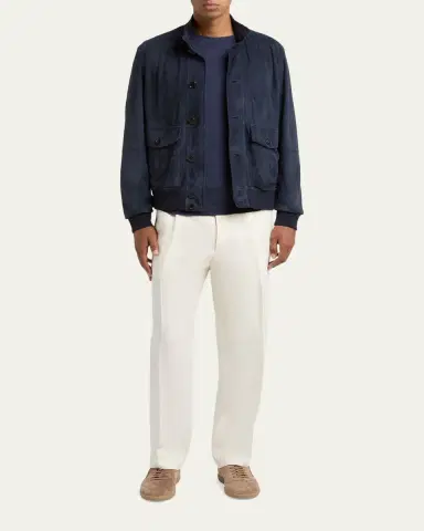 ZEGNA Men's 15milmil15 Wool Crewneck T-Shirt | Thumbnail 2
