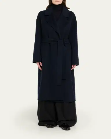 Max Mara Hobby Long Wool Wrap Coat | Thumbnail 2 Max Mara Hobby Long Wool Wrap Coat | Thumbnail 2