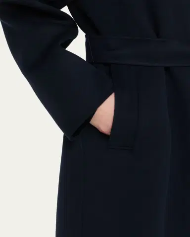 Max Mara Hobby Long Wool Wrap Coat | Thumbnail 5 Max Mara Hobby Long Wool Wrap Coat | Thumbnail 5