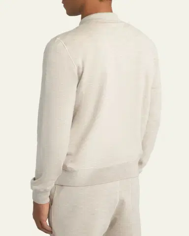 Brioni Men's Heathered Zip-Front Jacket | Thumbnail 3 Brioni Men's Heathered Zip-Front Jacket | Thumbnail 3