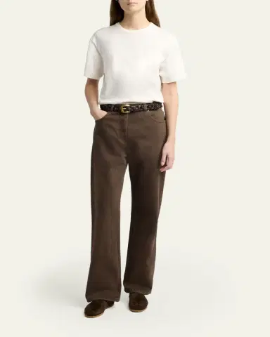 The Row Finbar Straight-Leg Cotton Jeans | Thumbnail 2 The Row Finbar Straight-Leg Cotton Jeans | Thumbnail 2