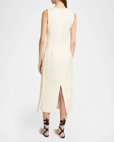 Jacquemus Scoop-Neck Linen Midi Dress | Thumbnail 14 Jacquemus Scoop-Neck Linen Midi Dress | Thumbnail 14