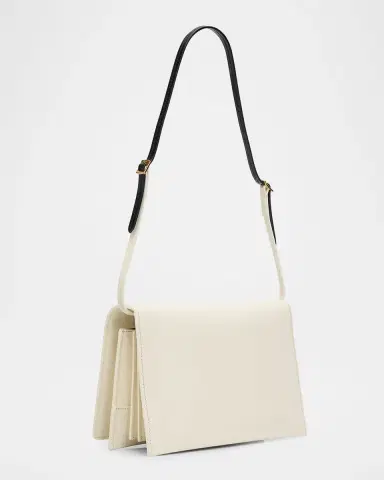 Jil Sander File Small Glossy Leather Shoulder Bag | Thumbnail 7