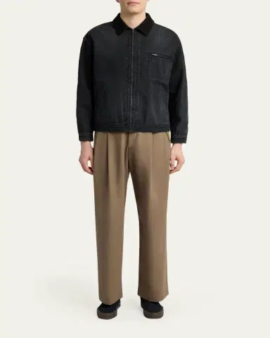 THE ROW Men's Tarquin Zip-Front Denim Jacket | Thumbnail 2