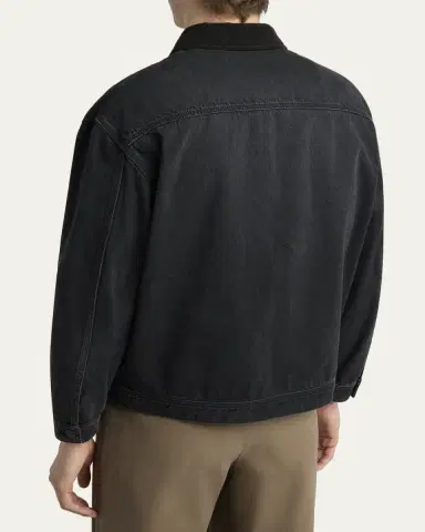 THE ROW Men's Tarquin Zip-Front Denim Jacket | Thumbnail 3