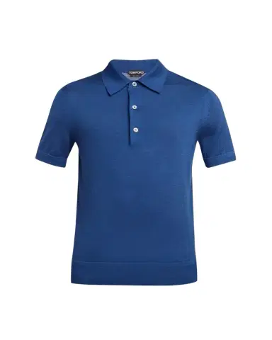 TOM FORD Men's Fine-Gauge Cashmere-Blend Polo Shirt | Thumbnail 1