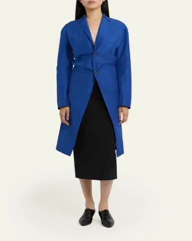 Jil Sander Gathered Single-Breasted Coat | Thumbnail 2