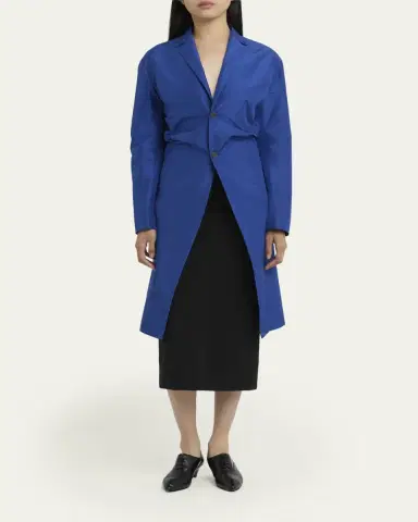 Jil Sander Gathered Single-Breasted Coat | Thumbnail 4