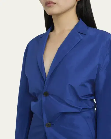 Jil Sander Gathered Single-Breasted Coat | Thumbnail 5