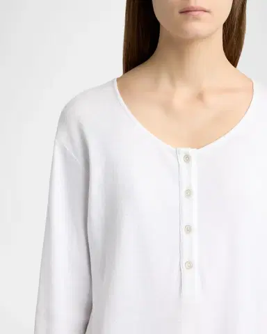The Row Latoya Long-Sleeve Crewneck Cotton Midi Dress | Thumbnail 9 The Row Latoya Long-Sleeve Crewneck Cotton Midi Dress | Thumbnail 9