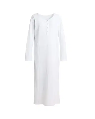 The Row Latoya Long-Sleeve Crewneck Cotton Midi Dress | Thumbnail 1 The Row Latoya Long-Sleeve Crewneck Cotton Midi Dress | Thumbnail 1