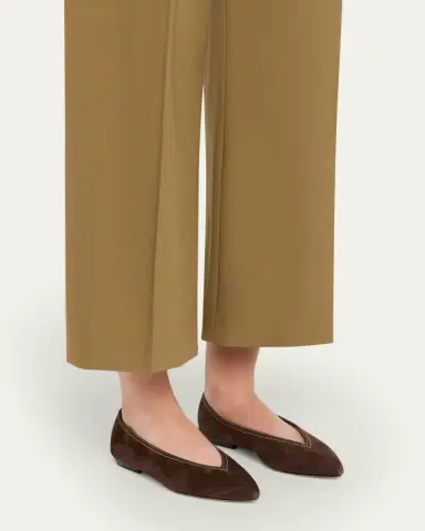 Veronica Beard Bancroft Suede Ballerina Flats | Thumbnail 2