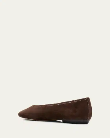 Veronica Beard Bancroft Suede Ballerina Flats | Thumbnail 4