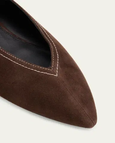 Veronica Beard Bancroft Suede Ballerina Flats | Thumbnail 5