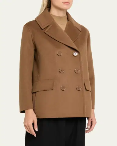Max Mara Wool Double-Breasted Peacoat | Thumbnail 4 Max Mara Wool Double-Breasted Peacoat | Thumbnail 4