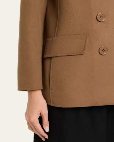 Max Mara Wool Double-Breasted Peacoat | Thumbnail 5 Max Mara Wool Double-Breasted Peacoat | Thumbnail 5