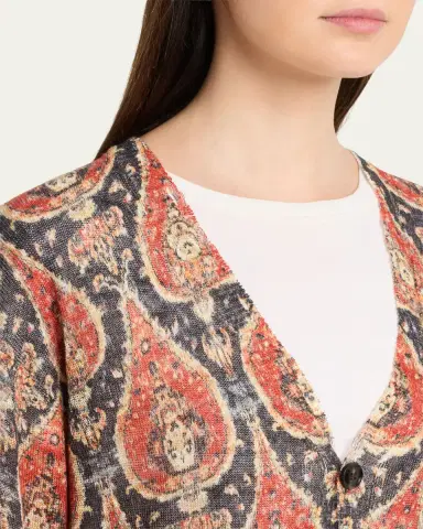 R13 Printed Boyfriend Cardigan | Thumbnail 5 R13 Printed Boyfriend Cardigan | Thumbnail 5
