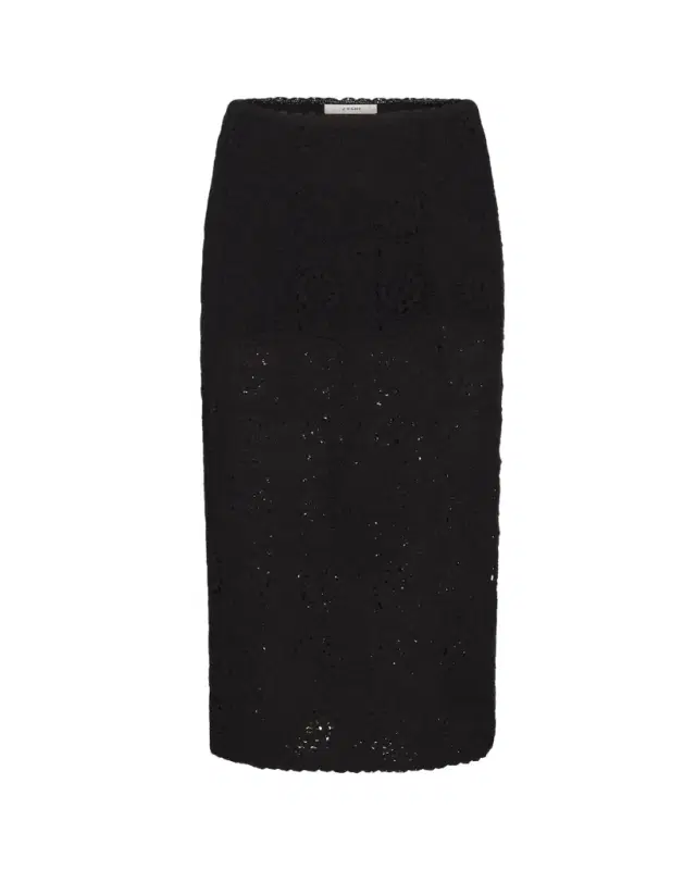 FRAME The Crochet Midi Skirt