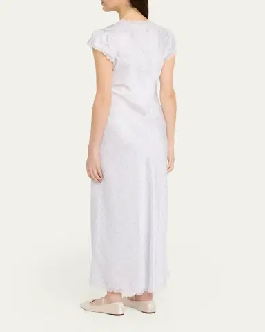 LoveShackFancy Theodore Silk-Blend Floral Maxi Dress | Thumbnail 3