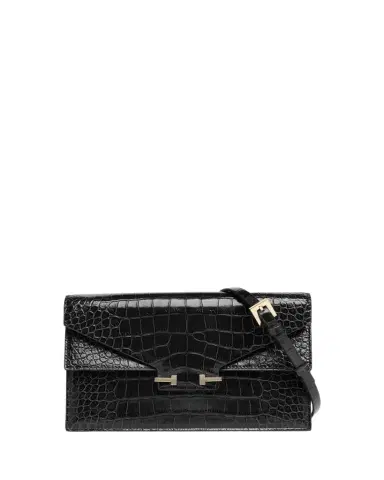 Tom Ford Small Croc-Embossed Leather T-Clasp Clutch Bag | Thumbnail 1 Tom Ford Small Croc-Embossed Leather T-Clasp Clutch Bag | Thumbnail 1