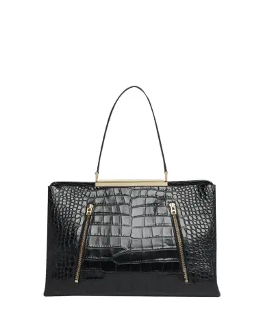 Tom Ford Patrick Croc-Embossed Leather Shoulder Bag | Thumbnail 1 Tom Ford Patrick Croc-Embossed Leather Shoulder Bag | Thumbnail 1