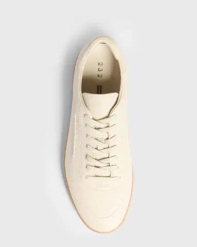 Zegna Men's 232 Grained Leather Low-Top Sneakers | Thumbnail 6