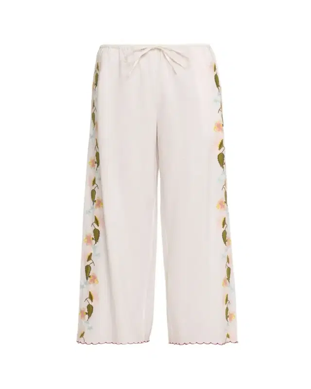 Ermmano Embroidered Drawstring Pants