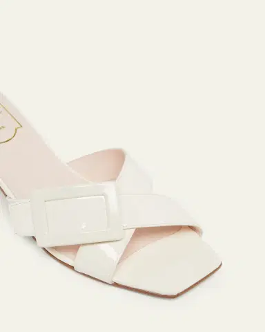 Roger Vivier Belle Vivier Cross-Strap Leather Sandals | Thumbnail 3 Roger Vivier Belle Vivier Cross-Strap Leather Sandals | Thumbnail 3