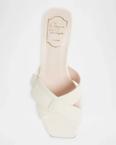 Roger Vivier Belle Vivier Cross-Strap Leather Sandals | Thumbnail 6 Roger Vivier Belle Vivier Cross-Strap Leather Sandals | Thumbnail 6