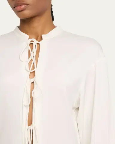 Christopher Esber Bertoia Long-Sleeve Lace-Front Dress | Thumbnail 5 Christopher Esber Bertoia Long-Sleeve Lace-Front Dress | Thumbnail 5