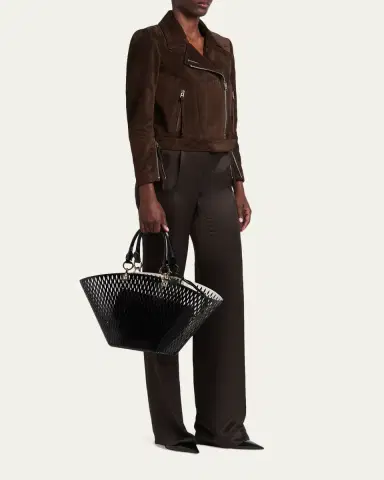 Tom Ford Cut Out Patent Leather Medium Tote Bag | Thumbnail 5 Tom Ford Cut Out Patent Leather Medium Tote Bag | Thumbnail 5