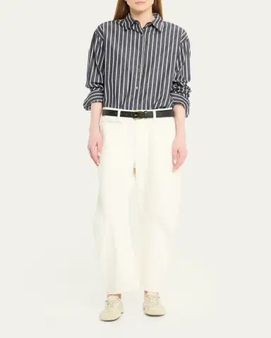 Nili Lotan Yorke Striped Oversized Button-Down Shirt | Thumbnail 2
