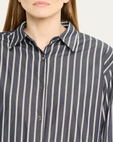 Nili Lotan Yorke Striped Oversized Button-Down Shirt | Thumbnail 5