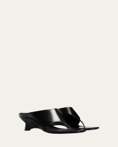 Khaite 55mm Marlow Leather Thong Mules | Thumbnail 3