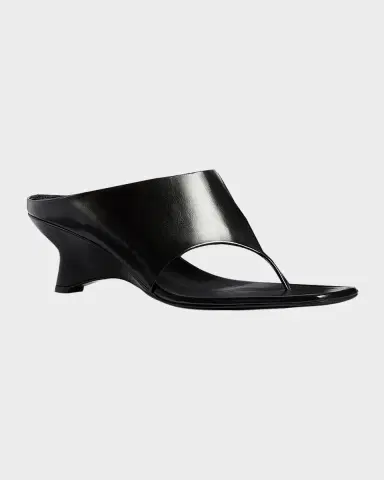 Khaite 55mm Marlow Leather Thong Mules | Thumbnail 6