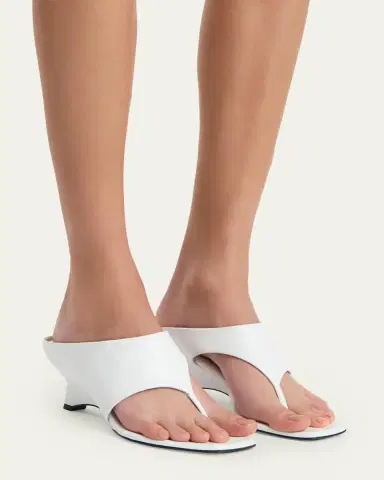 Khaite 55mm Marlow Leather Thong Mules | Thumbnail 10