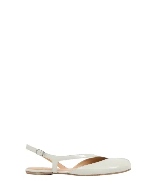 Maison Margiela Tabi Leather Split-Toe Slingback Flats