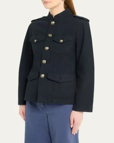 Nili Lotan Raymond Cotton Twill Utility Jacket | Thumbnail 4
