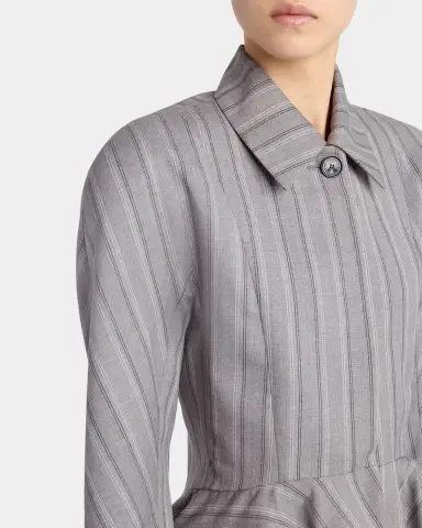 Stella McCartney Striped Tailored Peplum Jacket | Thumbnail 9